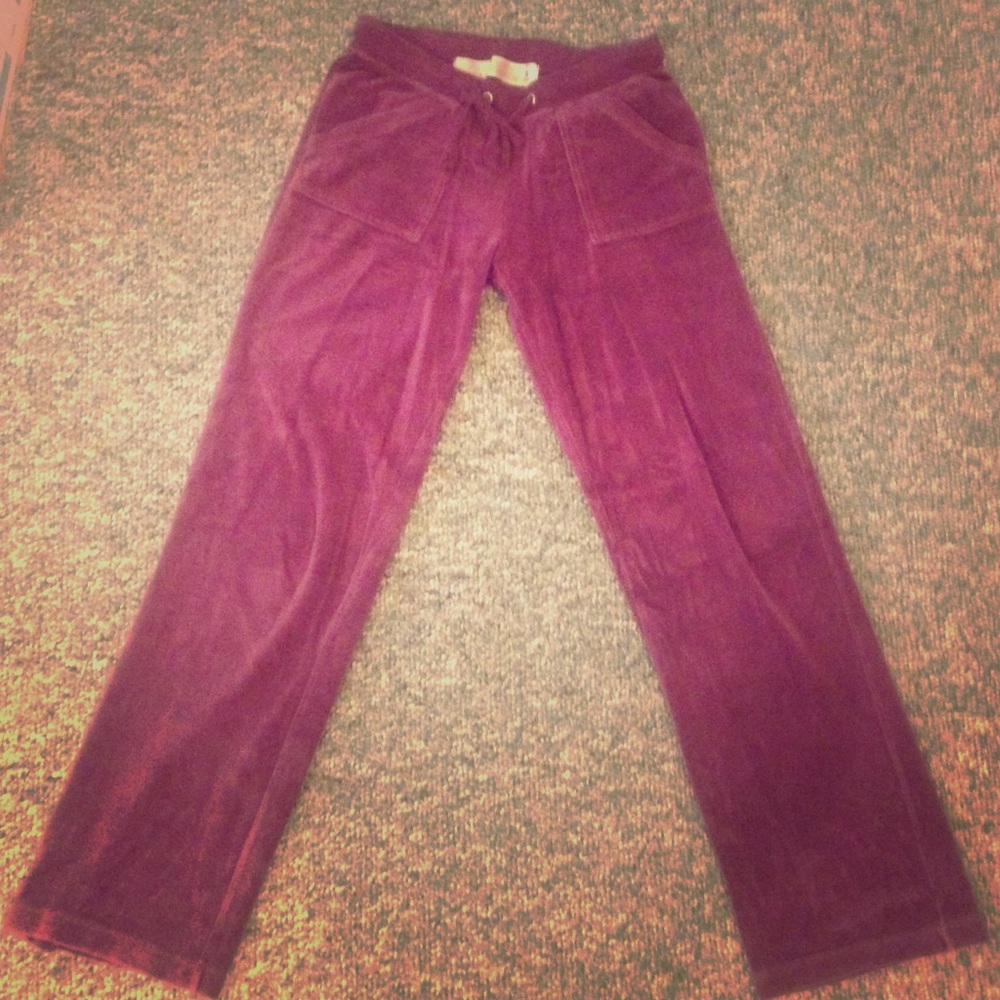 Plum Velour Pants